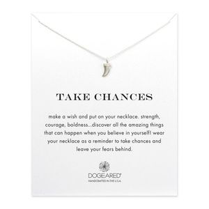 New Dogeared Take Chances Horn Necklace